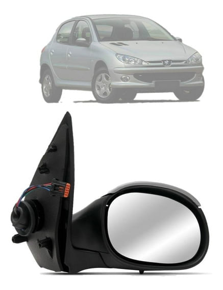 ESPELHO EXTERNO LE (ELETR) / PEUGEOT 206 99- / SPJ EB049