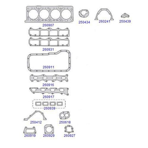 JT MOT PALIO 1.6 16V 260900 PALIO 1.6 16V TARANTO   Kit