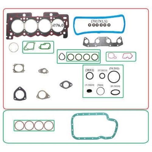 JT MOT PEUGEOT 206 1.4 1510165PK 106/307/C2/3 1.4 8V BASTOS   Jogo