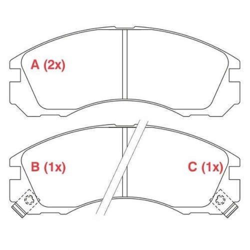 PAST FR PAJERO 92/ PW383 PAJERO/SPORT 92/ 2.5/2.8/3.5 WILLTEC   Jogo