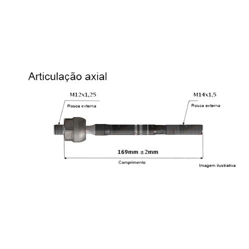 TERMINAL AXIAL CIVIC 91/96 680072 VIEMAR   PEÇA