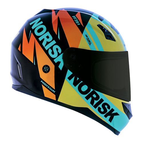 capacete NORISK FF391 STUNT FURIOUS PRETO