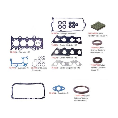 Jt Mot Civic 1.7 C/ret 70505r 16v Metal Pathway Jogo