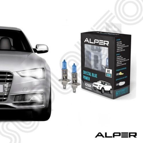 LAMP FAROL H1 12V ALPER 17111 H1 12V 55W 4200K CRYSTAL BLUE ALPER   Jogo