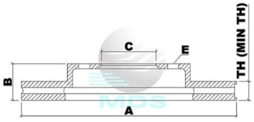 D FREIO CLIO/MEG/R19 D572 CLIO/MEGANE/R19 MDS   Par