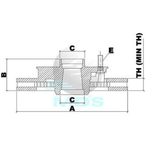 D FREIO F250 98/ D21A PAR F250/350 98/ TDS C/CUBO 4X2 MDS   Par