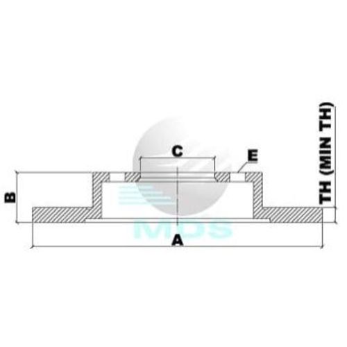 D FREIO FUSION T D34B PAR FUSION 06/ TRAS MDS   Par