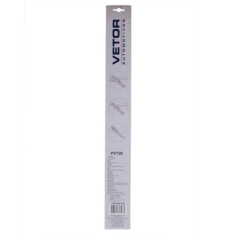 Palheta Limpador Para-Brisa Hyundai Accent 1994 a 2001 - 200673 - PVT20 ...