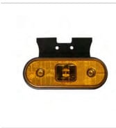 LANT LAT CARRETA FACHINI OVAL C/ LED BIVOLT AMARELO C/ SUPORTE (SAIDA FIO)