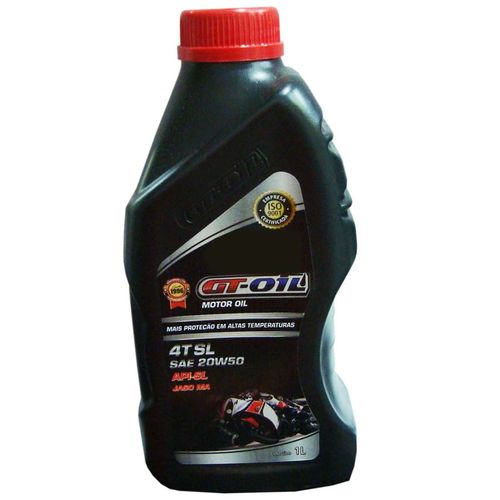 Óleo 4 tempos 20w 50 mineral Gt Oil 1 Litro