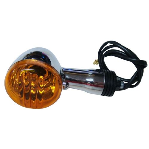 Pisca Cromado GVS Intruder 125 250 Chopper Virago Shadow Outras Lente Laranja Unidade
