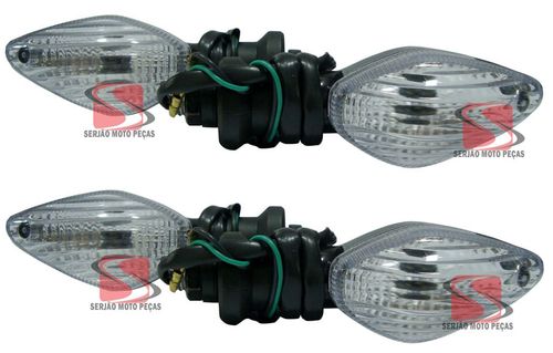 Mini Pisca Cristal Bros Universal Dianteiro e Traseiro Gvs 4 Piscas