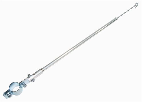 Antena Corta Pipa Abraçadeira Guidão Prata Nacional
