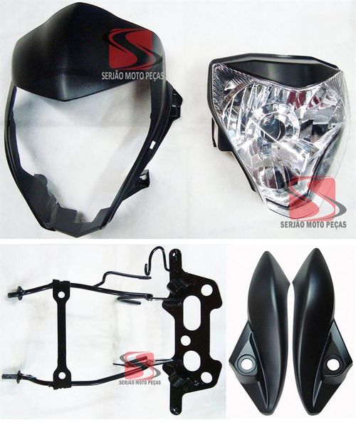 Farol Cb300 Frontal Aranha Carenagem Lateral Bananinha