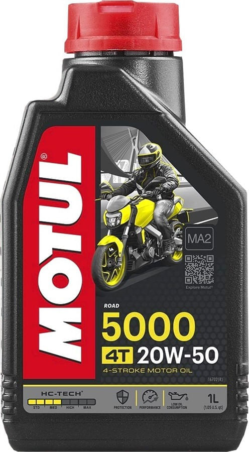 Óleo Motul 20w 50 4 tempos 5000 1 Litro Semi Sintético