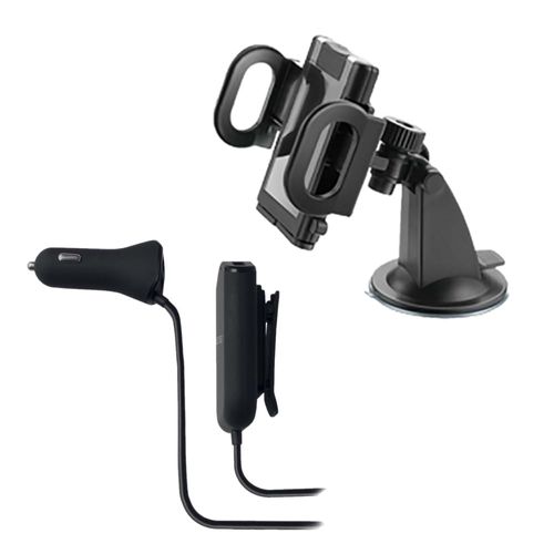 Combo Car - Suporte Universal Veicular e Carregador Automotivo Concept 4 Portas Usb Multilaser - CB116K