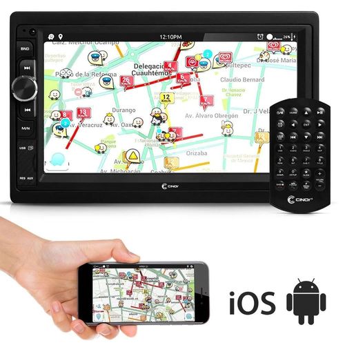 Mp5 Multimidia 7 Radio Bluetooth Espelhamento Ios Android - Cinoy