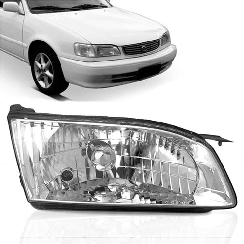 Farol Principal Cromado Lado Direito Toyota Corolla 98 até 2002