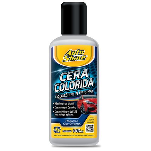 Cera Colorshine Prata 140ml - Auto Shine