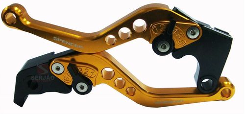 Manete Esportivo R1 R6 Com Regulagem Dourado
