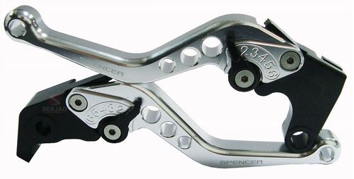 Manete Esportivo R1 R6 Com Regulagem Prata