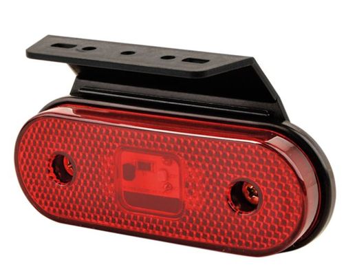 LANT LAT CARRETA FACHINI OVAL C/ LED VERMELHO BIVOLT C/SUP IVA LANTERNAS IVA3016VM