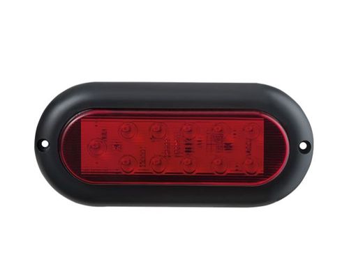 LANT TRAS CANOINHA LED 12V - VERMELHA IVA LANTERNAS IVA6010-2