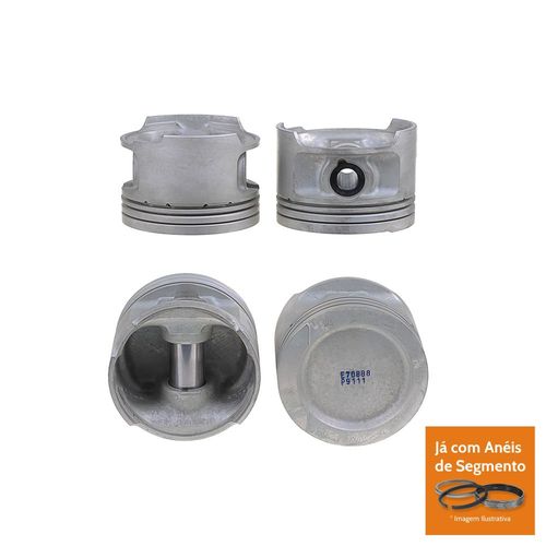 PISTAO COM ANEL - VW GOL SANTANA 2.0 8V AP MI GASOLINA APOS 1997 - MAHLE