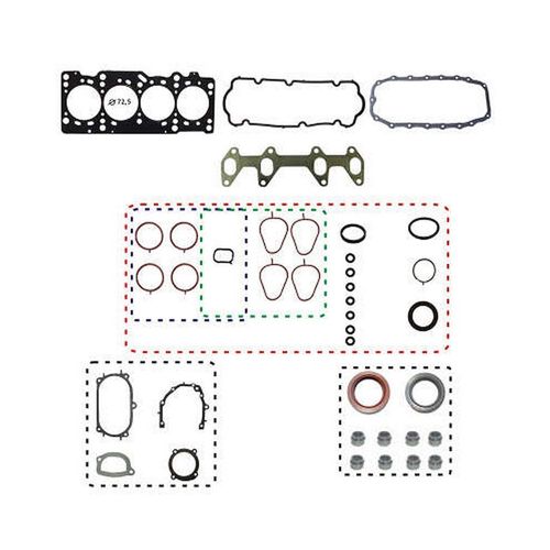 JUNTA DO MOTOR - FIAT DOBLO IDEA PALIO 1.4 8V FIRE FLEX APOS 2005 | MLS C/RET - BASTOS