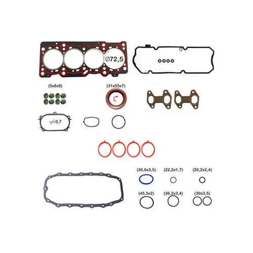 JUNTA SUPERIOR - FIAT GRAND SIENA 1.0 8V EVO ( TPA DE VALV. PLASTICA ) - BASTOS