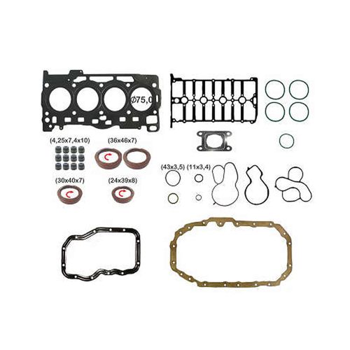 JUNTA DO MOTOR - MLS VW FOX/GOL/VOYAGE/SAVEIRO 1.6 16V MSI C/RET. EXCETO FLANGE TRASEIRA - BASTOS