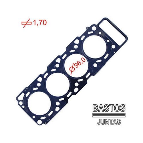JUNTA DO CABECOTE - GM BLAZER S10/ NISSAN FRONTIER 2.8 12V TD MWM SPRINT 4.07TCA | MLS 1.70MM - BASTOS