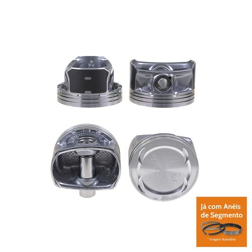 PISTAO COM ANEL - FIAT LINEA 1.9L 16V FLEX TORQUE ATE 2009 - MAHLE