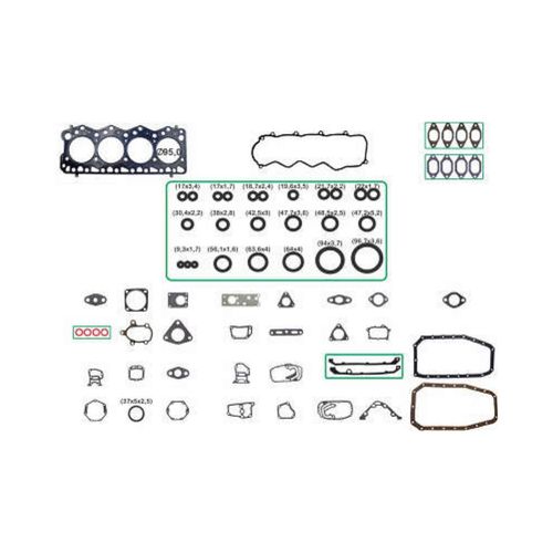 JUNTA DO MOTOR - IVECO TURBODAILY 2.8 8V DIESEL APOS 1997 | MLS 1.80MM - BASTOS