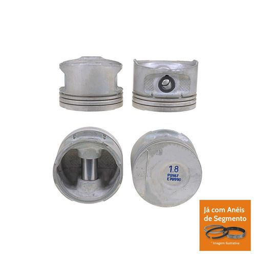 PISTAO COM ANEL - VW GOL PARATI SAVEIRO 1.8 8V AP FLEX 2003 A 2009 - MAHLE