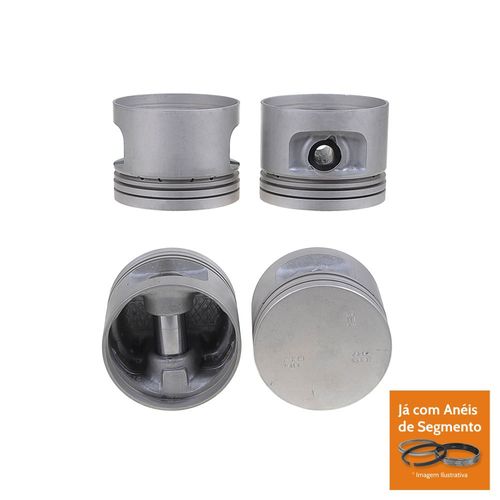 PISTAO COM ANEL - VW GOL PASSAT SANTANA 1.8 8V AP ALCOOL 1985 A 1996 - MAHLE