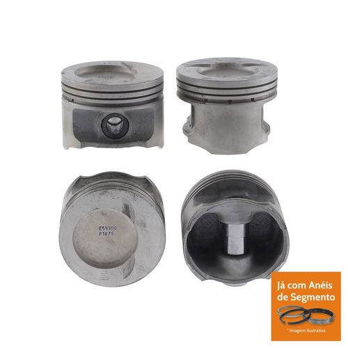 PISTAO COM ANEL - FORD CHT 1.6L GAS 1987 A 1991 - MAHLE