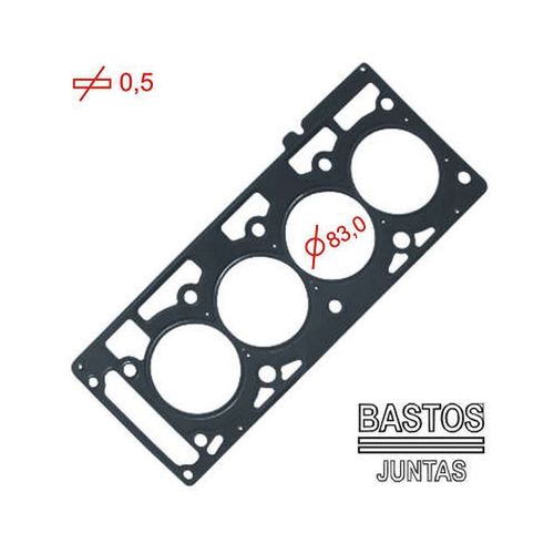 JUNTA DO CABECOTE - FORD COURIER ECOSPORT FIESTA 1.6 8V ZETEC ROCAM | MLS 0.50MM - BASTOS