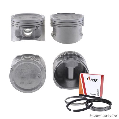 PISTAO COM ANEL - RENAULT LAGUNA MEGANE SCENIC 2.0 16V F4R GASOLINA ATE 2001 - APEX