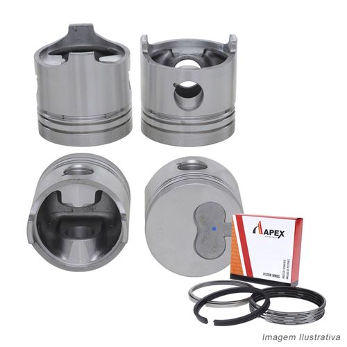 PISTAO COM ANEL - CITROEN/ PEUGEOT 405 1.9 8V XUD9 DIESEL 1982 A 1999 - APEX