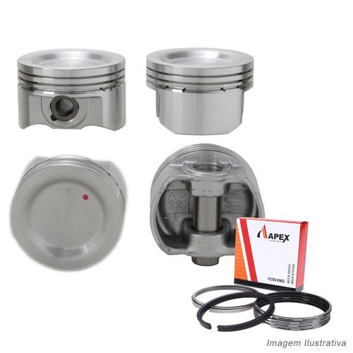 PISTAO COM ANEL - VW GOLF PASSAT 2.0 8V MEX/ALEMAO 1994 A 1997 | PINO 21MM - APEX