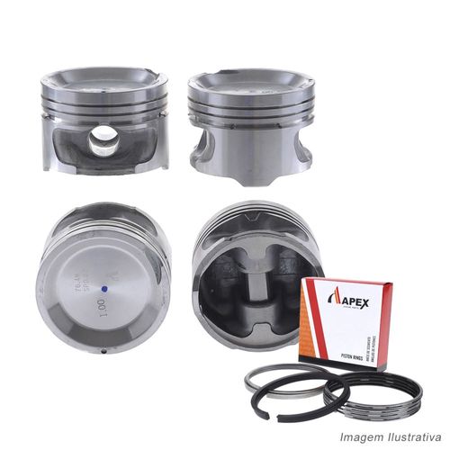 PISTAO COM ANEL - HYUNDAI ACCENT 1.5 12V SOHC - APEX