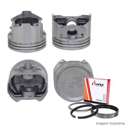 PISTAO COM ANEL - MITSUBISHI ECLIPSE 2.4L 16V SOHC 1992 A 1996 - APEX