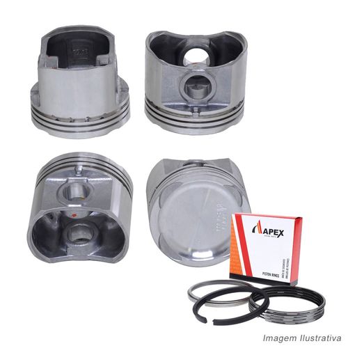 PISTAO COM ANEL - FIAT PALIO SIENA 1.0 16V FIRE 2000 A 2003 - APEX