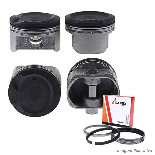 PISTAO COM ANEL - TOYOTA COROLLA 1.6 16V 3ZZFE APOS 2003 - APEX