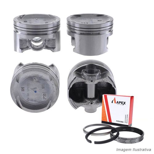 PISTAO COM ANEL - HONDA CIVIC 1.6 16V D16Y7 1996 A 2000 - APEX
