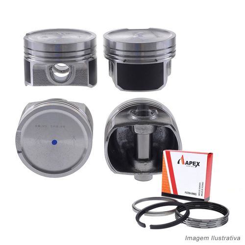 PISTAO COM ANEL - VW/AUDI 1.8L 20V TURBO PINO 20MM - APEX
