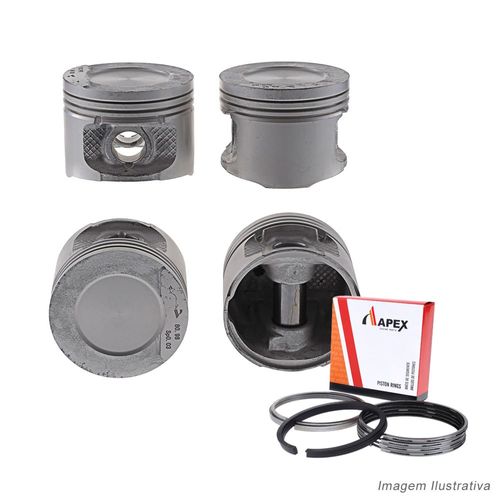 PISTAO COM ANEL - VW GOL PARATI SAVEIRO 1.6 8V AP MI FLEX/GAS 1998 A 2007 - APEX