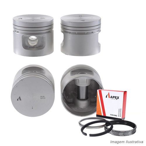 PISTAO COM ANEL - VW GOL PARATI SAVEIRO 1.6 8V AP ALCOOL 1985 A 1989 - APEX
