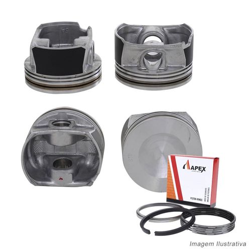 PISTAO COM ANEL - AUDI A3 A4/ VW PASSAT 2.0 16V FSI | PINO 20MM - APEX